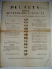 PLACARD DE LA PERIODE REVOLUTIONNAIRE IMPRIME A CLERMONT-FERRAND. 