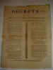 PLACARD DE LA PERIODE REVOLUTIONNAIRE IMPRIME A CLERMONT-FERRAND. 
