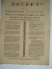 PLACARD DE LA PERIODE REVOLUTIONNAIRE IMPRIME A CLERMONT-FERRAND. 