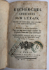I-Pierre Bayen (1725-1798) / Louis-Martin Charlard.
Recherches chimiques sur l'étain faites et publiées par ordre du Gouvernement, ou Réponse à cette ...