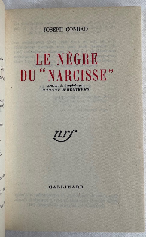 Le Nègre du “Narcisse”