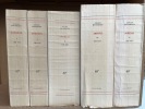Journal. Tome I à IV. Michelet, Jules