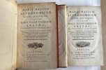 Astronomiques
Marci Manilii Astronomicon libri quinque / accessere Marci Tullii Ciceronis Arataea, cum interpretatione Gallica et notis: edente Al. ...