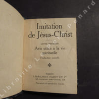 Imitation de Jésus-Christ -  (4 volumes réunis dans un coffret - Bibliothèque Miniature) - Livres I, II et III ( deux parties)
