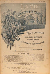 La Vie Scientifique, Revue Universelle des Inventions Nouvelles et Sciences Pratiques du Cyclisme et de l'Automobilisme, n°298