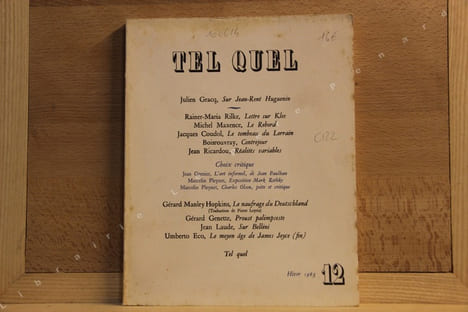 Tel Quel N° 12 : Sur Jean-René Huguenin (Julien Gracq) - Lettre sur Klee (Rainer-Maria Rilke) - Le Rebord (Michel Maxence) - Le tombeau du Lorrain ...