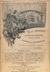 La Vie Scientifique, Revue Universelle des Inventions Nouvelles et Sciences Pratiques du Cyclisme et de l'Automobilisme, n°268