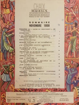 Musica disques, N° 56. Musica disques - Rédacteur en chef : Henri Gaubert