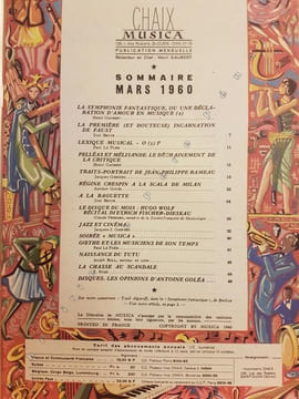 Musica disques, N° 72. Musica disques - Rédacteur en chef : Henri Gaubert