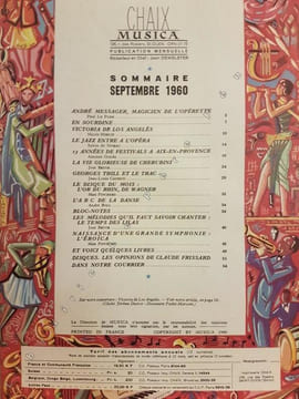 Musica disques, N° 78. Musica disques - Rédacteur en chef : Jean Dewelster