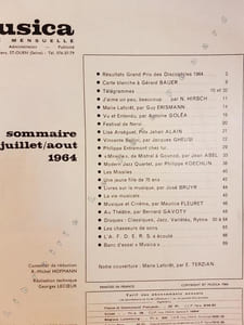 Musica disques, N° 124/125