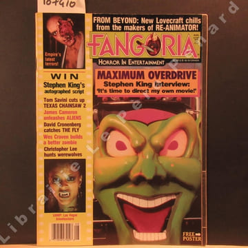Fangoria N° 56 : Maximum Overdrive, Stephen King Interview - Savini meets Leatherface - Aliens Preview - Craven's Deadly Friend - .... Fangoria - ...