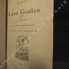 Oeuvres de Léon Golzan : Les émotions de Plydore Marasquin. Histoire de cent trente femmes. GOZLAN, Léon