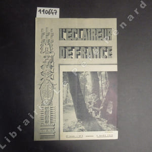 L'Eclaireur de France N° 5 : La mère de sureté... (La PIE) - L'orientation (BAGHEERA) - Bandes Blanches, "Avant le Camp" - Tom visite une usine - Scoutisme en grand, La traversée du Tanezrouft (Henri LHOTE) - ...