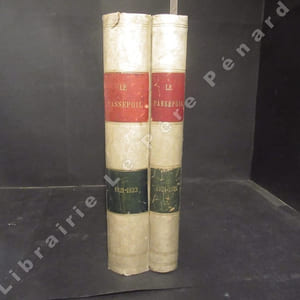 Le Passepoil : Années 1921 à 1925 complètes. Premier volume regroupant : Prospectus-spécimen annonçant le bulletin (1920) - 1e année 1921 - 2e année 1922 - 3e année 1923. Deuxième volume regroupant : 4e année 1924 - 5e année 1925. (2 volumes comprenant les 5 premières années complètes)
