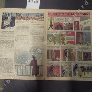Coeurs Vaillants N° 14 : Electron Z (PATRICE) - Toute la France en 1 mois - Alerte au 3e étage ! (Noël AUBLED) - Tintin et le secret de la licorne (HERGE) - Le mystère du Val de la Muerte (HERBE) - Angelus sur la ville (Jean VIGNON) - L'énigme du Canyon Rouge - ...