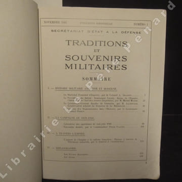 Traditions et Souvenirs Militaires N° 1 : Le Maréchal Franchet d'Esperey (Colonel A. GRASSET) - La providence du soldat, Dominique Larrey, Baron de ...