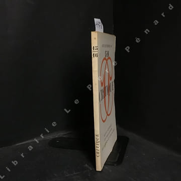 Revue Critique Le secret de Sade (I) ( Georges Bataille ) - Balzac et ses personnages vaincus par le temps ( Maurice Nadeau ) - Action, littérature ...
