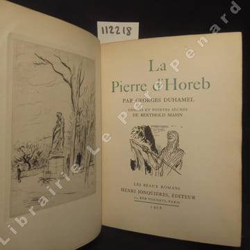 La Pierre d'Horeb. DUHAMEL, Georges - Dessins et pointes sèches de Berthold Mahn