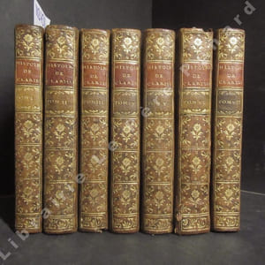 Lettres angloises, ou Histoire de Miss Clarisse Harlove. Nouvelle Edition, Augmentée de l'Eloge de Richardson, des Lettres posthumes & du Testament de Clarisse (complet des 13 volumes reliés en 7 tomes).