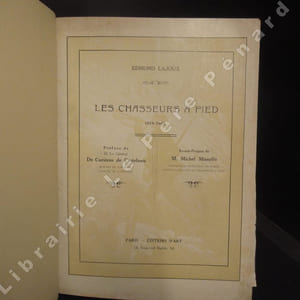 Les chasseurs à pied, 1914-1918. Tome I & II (2 volumes)