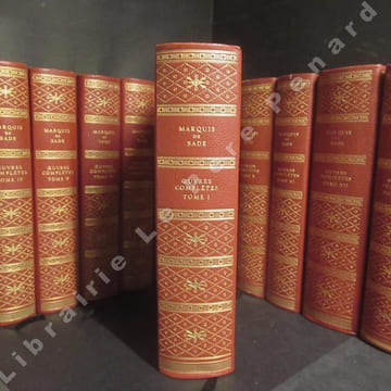 Oeuvres complètes du marquis de Sade. Edition définitive. (15 volumes). SADE, Donatien François Alphonse de