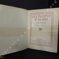Les propos d'Alain. Tome I & II. (2 volumes)