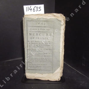 Mercure de France N° 6. Samedi 5 Février 1791