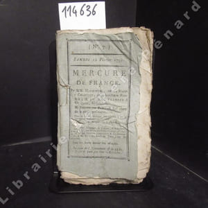 Mercure de France N° 7. Samedi 12 Février 1791