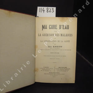 Ma cure d'eau pour la guérison des maladies et la conservation de la santé