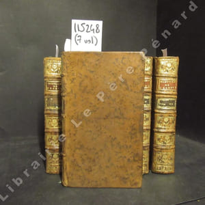 Lettres angloises, ou Histoire de Miss Clarisse Harlove. Nouvelle édition, augmentée de l'Eloge de Richardson, des lettres posthules & du testament de Clarisse. (Complet, 14 volumes reliés en 7 tomes).