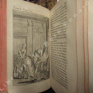 Lettres angloises, ou Histoire de Miss Clarisse Harlove. Nouvelle édition, augmentée de l'Eloge de Richardson, des lettres posthules & du testament de Clarisse. (Complet, 14 volumes reliés en 7 tomes).