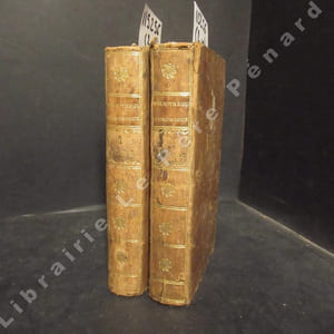 Bibliothèque physico-économique, instructive et amusante. Tome I (1ère édition) & II (Seconde édition) . Année 1786, ou 5e année; Contenant des Mémoires, Observations-Pratiques sur l'Economie rurale; - les nouvelles Découvertes les plus intéressantes dans les Arts utiles & agréables; - la Description & la Figure des nouvelles Machines, des Instruments qu'on doit y employer, d'après les Expériences des Auteurs qui les ont imaginées - des Recettes, Pratiques, Procédés, Médicamens nouveaux, externes ou internes, qui peuvent intéresser les Hommes & les Animaux; - les Moyens d'arrêter les Incendies & autres Evénements provenans des vices & de l'altération de l'Air; - de nouvelles Vues sur plusieurs points d'Economie domestique, & en général sur tous les objets d'Utilité & d'Agrément dans la Vie civile & privée, &c. &c. On y a joint des Notes que l'on a cru nécessaires à plusieurs Articles. Avec des planches en taille douce.