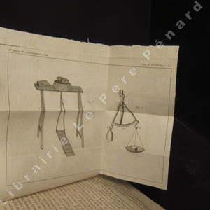 Bibliothèque physico-économique, instructive et amusante à l'usage des villes et des campagnes, par une Société de Savans, d'Artistes et d'Agronomes. XIIe année de souscription, tome Second comprenant les cahiers VII à XII. Contenant des Mémoires, Observations-Pratiques sur l'Economie rurale; - les nouvelles Découvertes les plus intéressantes dans les Arts utiles & agréables; - la Description de nouvelles Machines, des Instrumens qu'on peut y employer, d'après les expériences des Auteurs qui les ont imaginés; - des Recettes, Pratiques, Procédés, Médicamens nouveaux, externes ou internes, qui peuvent servir aux Hommes & aux Animaux; - les moyens d'arrêter et de prévenir les accidens, d'y remédier, de se garantir des fraudes; - de nouvelles Vues sur plusieurs points d'Economie domestique, & en général sur tous les objets d'Utilité & d'Agrément dans la vie civile & privée, etc. etc. On y a joint des Notes. Avec des planches en taille-douce. (1 volume)