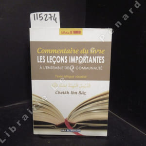 Commentaire du livre Les leçons importantes à l'ensemble de la communauté. Texte bilingue vocalisé.