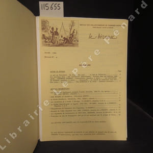 Le Bivouac. Bulletins N° 6, N° 7 et N° 8 : Année 1982 complète - Les régiments toulonnais pendant l'année terrible, 1870-71, les marins (Henri BARJON) - Arme blindée et cavalerie (Christian MORENO) - La Reine-Cavalerie, étendards, 1757 (RIGO) - Les cavaliers de l'Armée d'Afrique (J. LORANET) - Bivouac de grosse cavalerie (J-J PATTYN) - Etat des cornettes envoyées par M. le Comte de Guébrian, de la défaite de Lamboy à Kempten, 1642 (Pierre FOURE) - Drapeau de la 75e demi-brigade en Egypte (J. LORANET) - Les Provençaux au service de l'Aigle, le Chevalier Garavaque (P. BOURRILLY) - Hussards de Turpin, guidons, 1757 (RIGO) - Maquette et figurines, la chenillette Renault UE (G. LELONG) - Les Indiens d'Amérique du Nord, les plumes (J-P RICHAUD et A. GARCIA) - ...