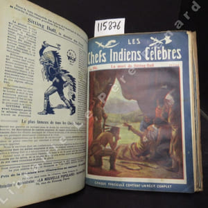 Les chefs indiens célèbres : Parmi les loups (101) - La forêt de la mort (102) - La mort de Bloody Hand et de Satanta (104) - Les brigands canadiens (105) - La mort de Sitting-Bull (106) - Le chef shawnie à Détroit (107) - La mort de Tecumseh (108) - Le massacre de San-Antonio (109) - Vengeance et mort de Mah-Topa (110)
