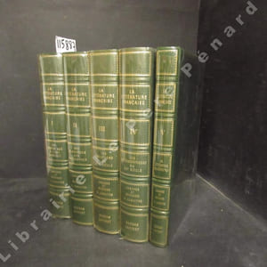 La littérature française. (5 volumes) Tome 1 : Du Moyen age à l'âge baroque. Tome 2 : Des Classiques aux Philosophes. Tome 3 : Les évolutions du XIXème siècle. Tome 4 : Les métamorphoses du XXème siècle. Tome 5 : La Littérature aujourd'hui.
