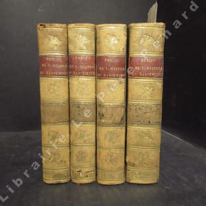 Précis de l'histoire du Bas-Empire, ou anecdotes de Constantinople, depuis le règne de Constantin, son fondateur, jusqu'à la prise de Constantinople par Mahomet II, et jusqu'à nos jours; précédé de la Chronologie des Empereurs d'Orient, extraite de l'Art de vérifier les dates, et suivi d'une table générale. Nouvelle édition. Tome I, II, III & V. (4 volumes sur 5, tome IV manquant)