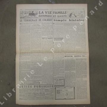 Je suis partout N° 547 : Hommes de base (Robert Brasillach) - Les étudiants sont-ils abandonnés ? (Henri Poulain) - Nouvelle inédite de Gilbert Dupé - ...