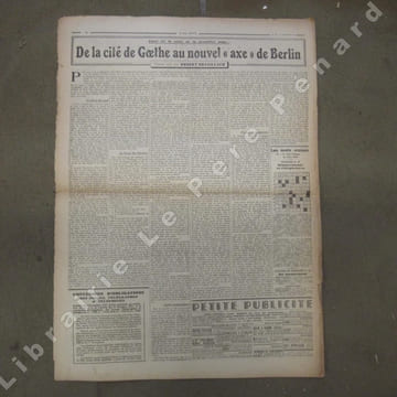 Je suis partout N° 537 : De la cité de Goethe au nouvel "axe" de Berlin (Robert Brasillach) - Un camp entre autres : Le Stalag VI F (Noël B. de la ...