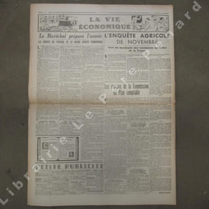Je suis partout N° 539 : Voyage à travers les anciens partis (Jean Servière) - Manque d'imagination (Robert Brasillach) - Vichy aux premiers frimas - Les anglais à Madagascar. Le blocus impossible (Jean Azéma) - Les richesses de l'Afrique du Nord. Qu'attend-on ? (Jean Marguet) - Nouvelle inédite de Georges Bozonnat - L'Amérique juive. Promenade dans le ghetto de New-York (P.-A. Cousteau) - Les pédaleurs (Page de dessins) - Le Maréchal prépare l'avenir
