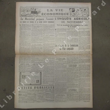 Je suis partout N° 539 : Voyage à travers les anciens partis (Jean Servière) - Manque d'imagination (Robert Brasillach) - Vichy aux premiers frimas - ...