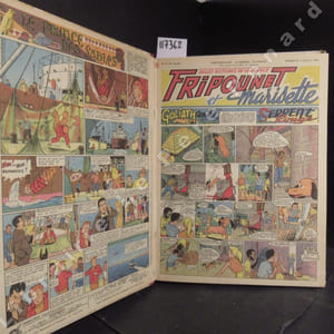 Fripounet et Marisette. Album n°18. 15e année, n°26 (dimanche 26 juin 1955) à 52 (dimanche 25 décembre 1955). (COMPLET)
