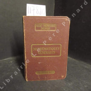 Aide-mémoire Dunod. Mathématiques générales.