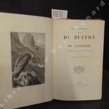 Histoire naturelle extraite de Buffon et de Lacépède. Quadrupède, oiseaux, serpents, poissons et cétacés. COLLECTIF - Buffon - Lacépède