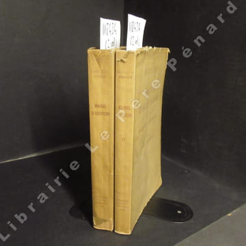 Manuel d'alpinisme, publié avec la collaboration du groupe de haute montagne. Tome I : Partie scientifique. Tome II : Partie technique. (2 volumes). ...