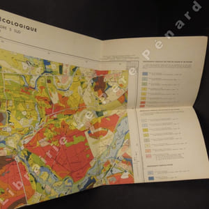 Carte Phyto-écologique et carte de l'occupation des terres, Cartes factorielles de la zone de "1000 hectare" de Sologne. (2 volumes) Notice détaillée. Carte phyto-écologique et carte de l'occupation des terres de Sologne. Feuilles Argent-sur-Sauldre 2 Sud et 5 Sud. Echelle 1/10 000