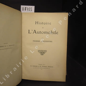 Histoire de l'automobile. SOUVESTRE, Pierre