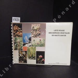 Liste rouge des espèces végétales de Haute-Savoie, 1986.